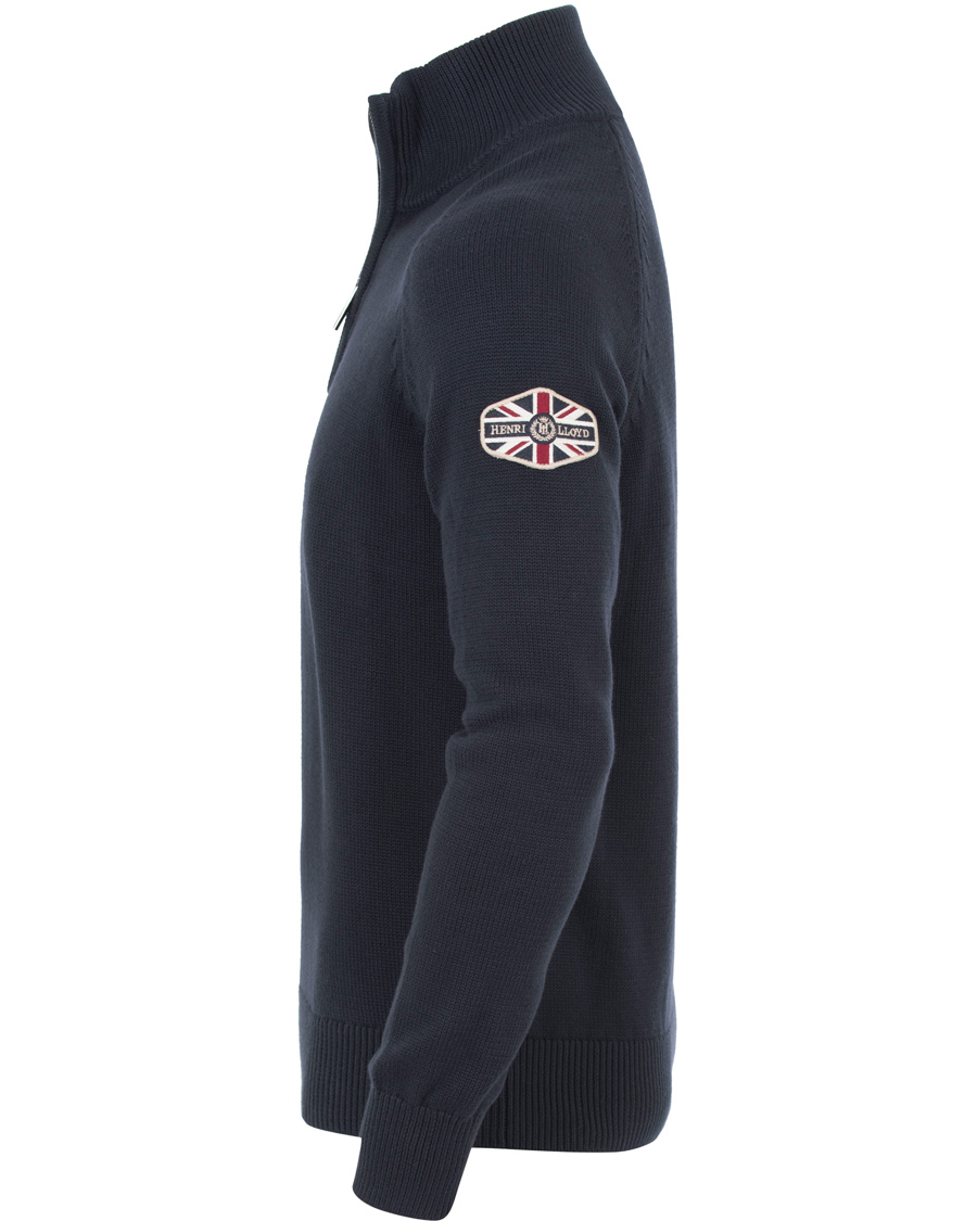 Herre | Gensere | Henri-Lloyd | Henri Lloyd Branded Danesford Knitted Half Zip Navy