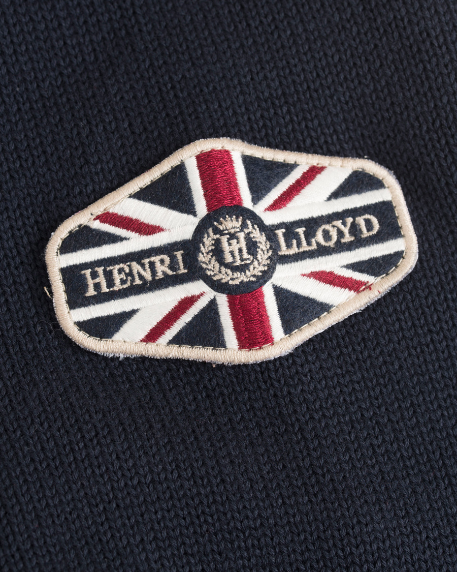 Herre | Gensere | Henri-Lloyd | Henri Lloyd Branded Danesford Knitted Half Zip Navy