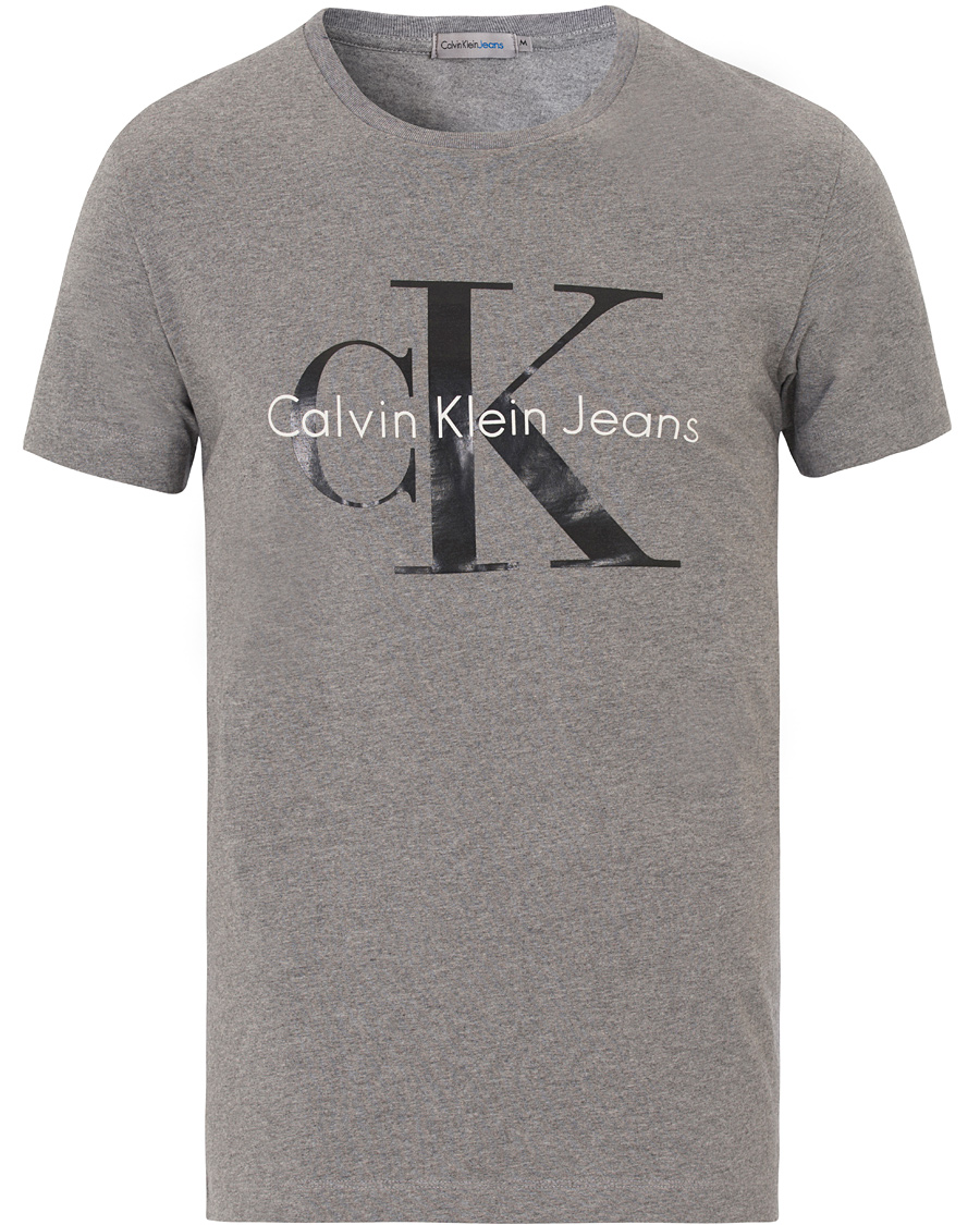 Herre | T-Shirts | Calvin Klein Jeans | True Icon Crew Neck Tee Mid Grey Heather