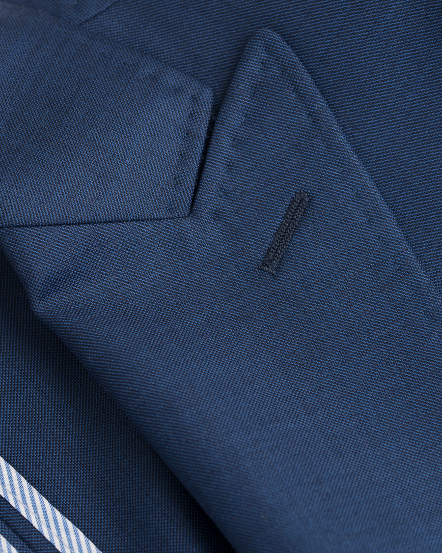 Herre | Dresser | Morris Heritage | Frank Wool Solid Vitale Barberis Peak Lapel Suit Navy