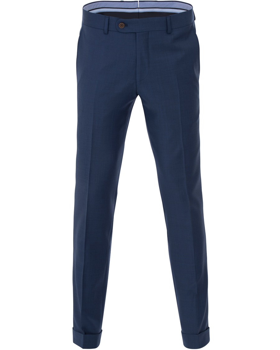 Herre | Dresser | Morris Heritage | Frank Wool Solid Vitale Barberis Peak Lapel Suit Navy