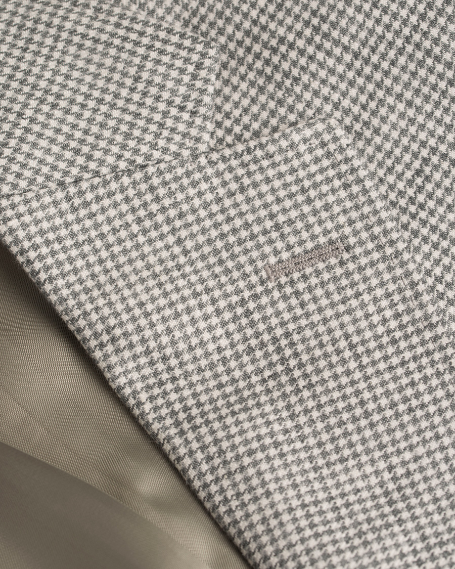 Herre | Dressjakker | Morris Heritage | Frank Minicheck Linen Blazer Grey