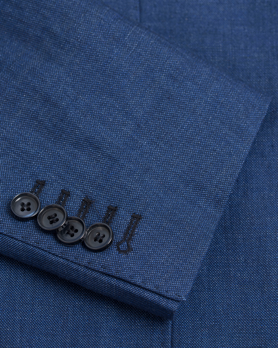 Herre | Dressjakker | Morris Heritage | Frank Oxford Linen/Cotton Blazer Navy