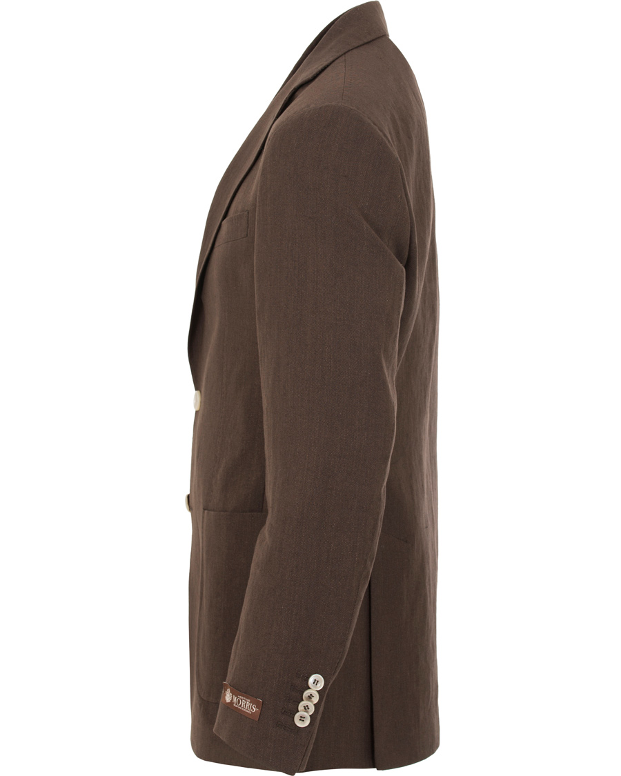 Herre | Dressjakker | Morris Heritage | Frank Oxford Linen/Cotton Blazer Brown