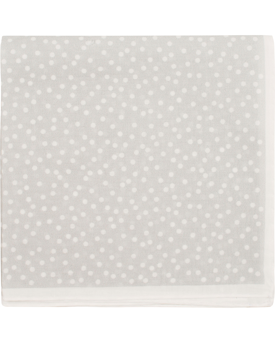 Herre | Morris Heritage Como Cotton Dot Pocket Square Grey | Morris Heritage | Como Cotton Dot Pocket Square Grey