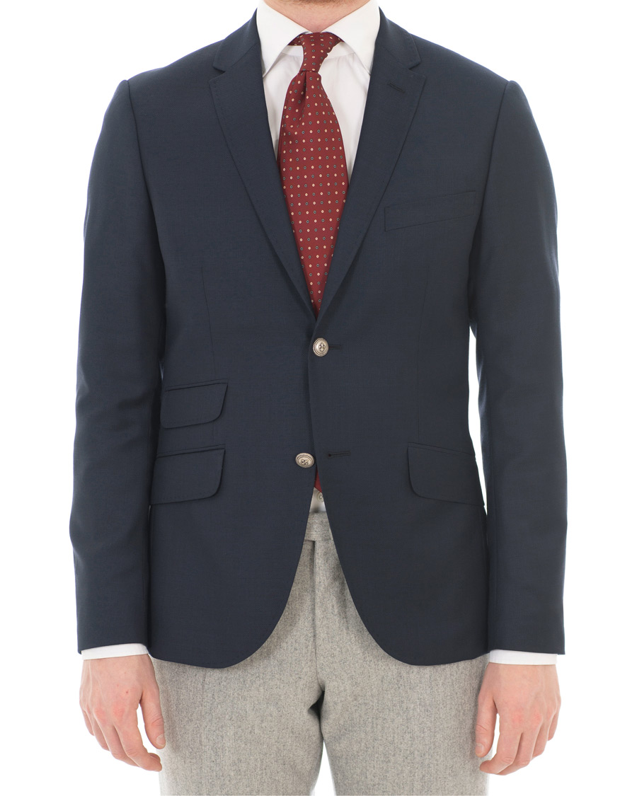 Herre | Dressjakker | Morris | Charles Wool Club Blazer Navy