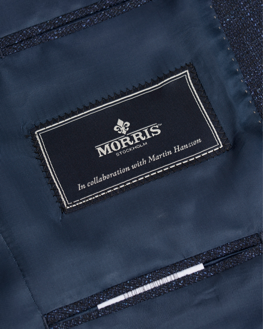 Herre | Dressjakker | Morris | Simon Melange Blazer Navy