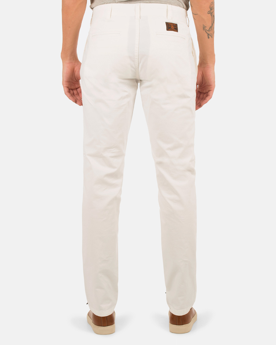 Herre | Bukser | Morris | Light Twill Chino Off White