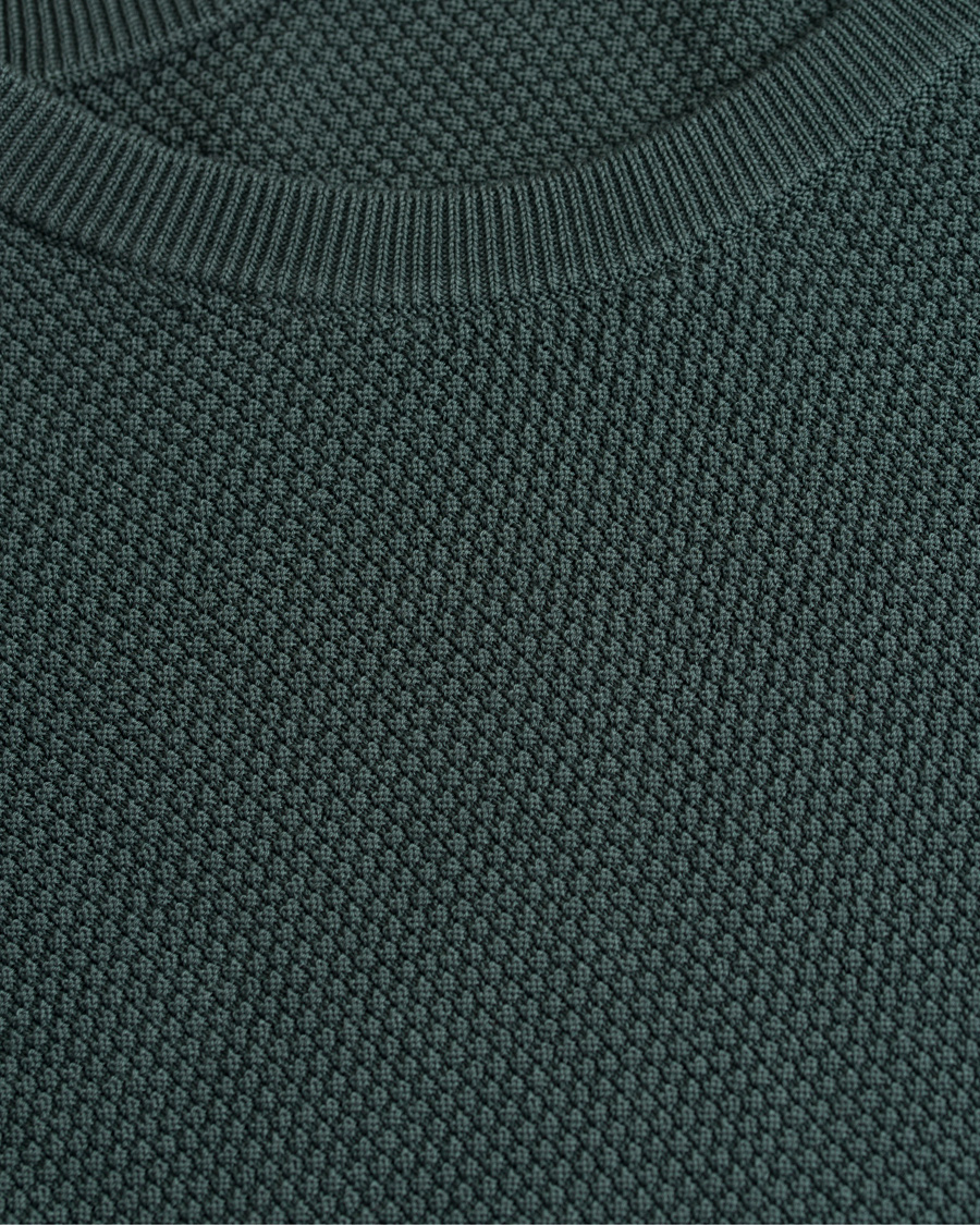 Herre | Gensere | Tiger of Sweden | Matias Waffle Crew Neck Nobel Green