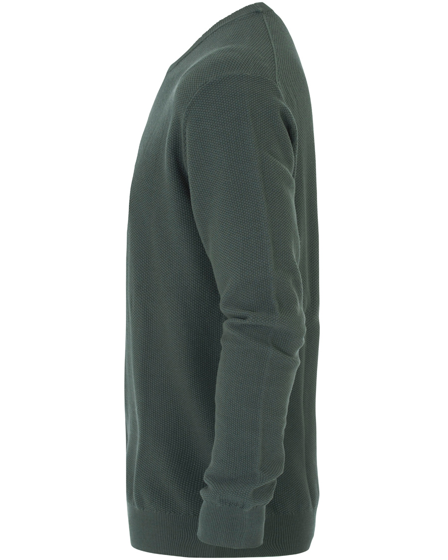 Herre | Gensere | Tiger of Sweden | Matias Waffle Crew Neck Nobel Green