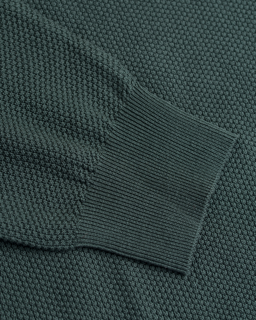 Herre | Gensere | Tiger of Sweden | Matias Waffle Crew Neck Nobel Green