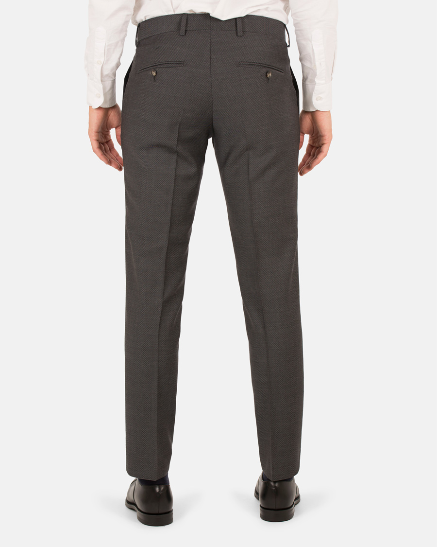 Herre | Bukser | Tiger of Sweden | Gordon Wool Structure Trousers Dark Grey