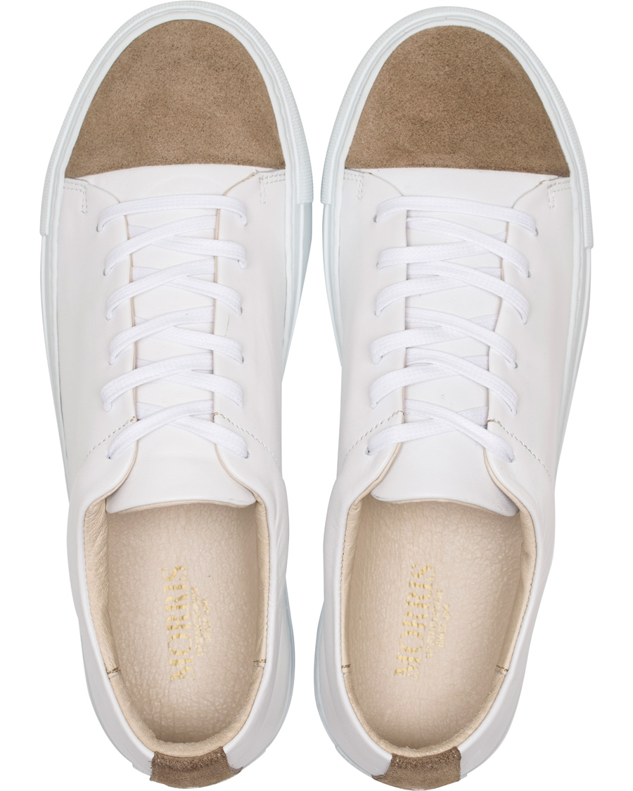 Herre | Morris Heritage Stratford Leather Toe Cap Shoes White | Morris Heritage | Stratford Leather Toe Cap Shoes White