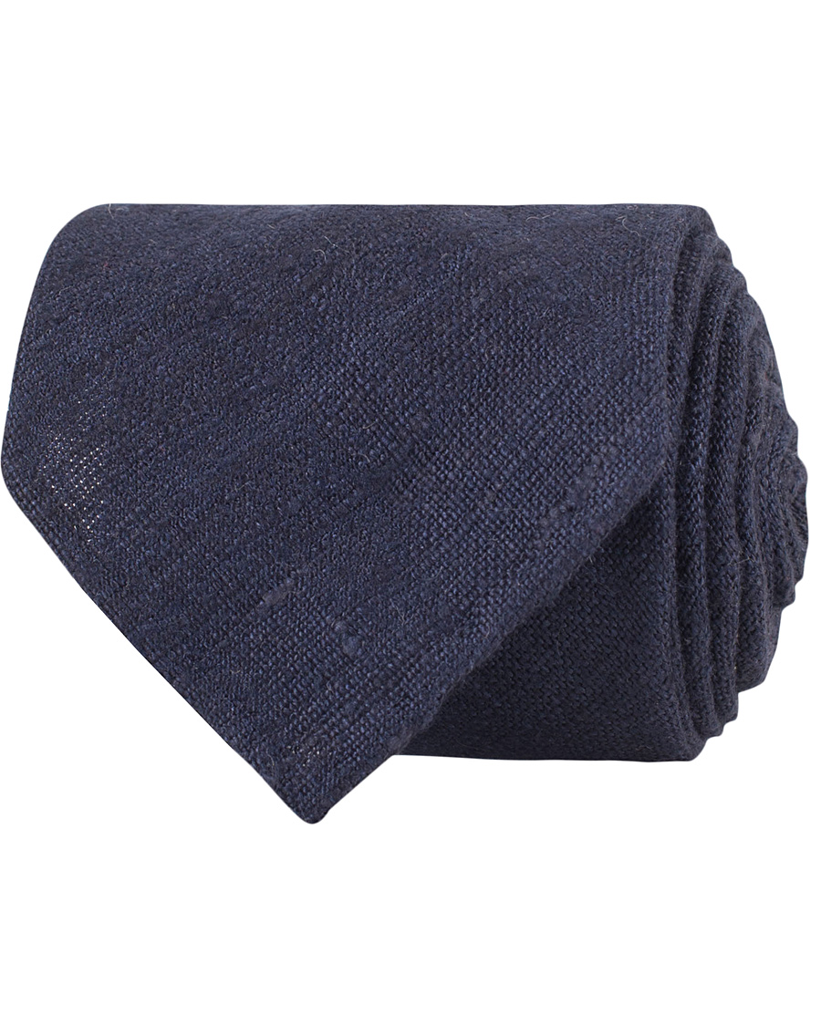 Herre | Drake's Silk Plain 8 cm Tie Navy | Drake's | Silk Plain 8 cm Tie Navy