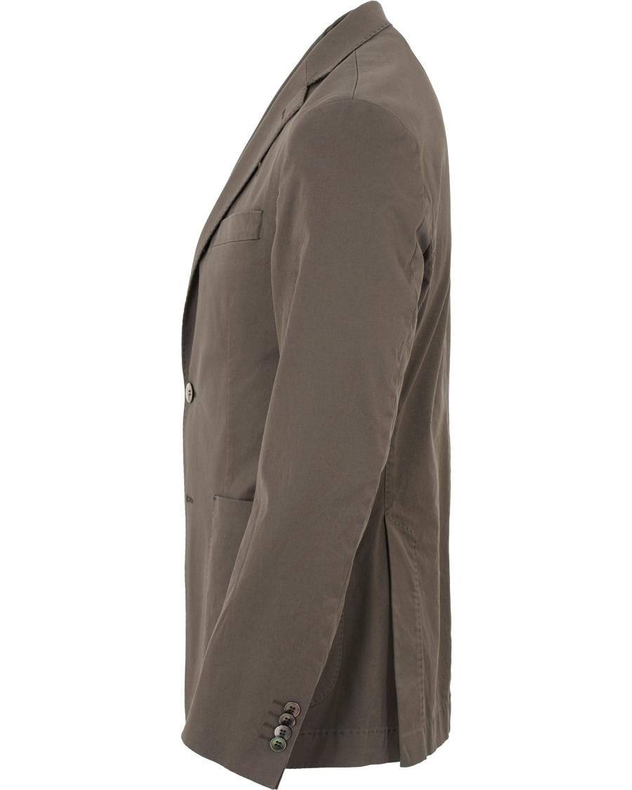 Herre | Dressjakker | Oscar Jacobson | Einar Stretch Cotton Patch Pocket Olive Green