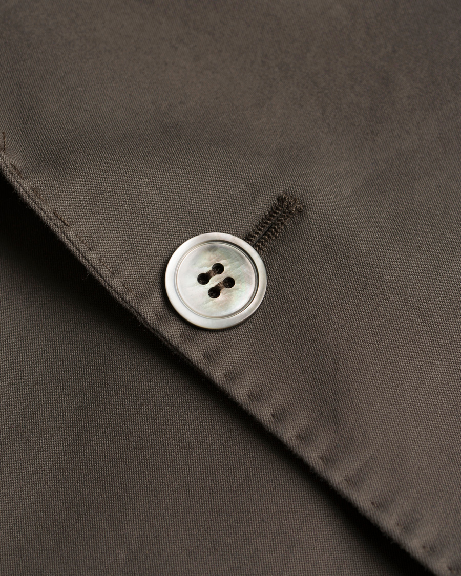 Herre | Dressjakker | Oscar Jacobson | Einar Stretch Cotton Patch Pocket Olive Green