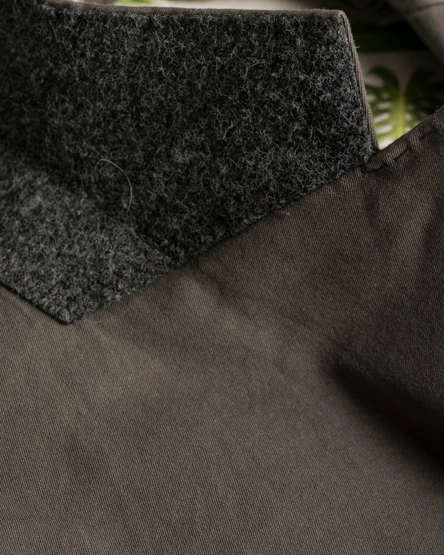 Herre | Dressjakker | Oscar Jacobson | Einar Stretch Cotton Patch Pocket Olive Green
