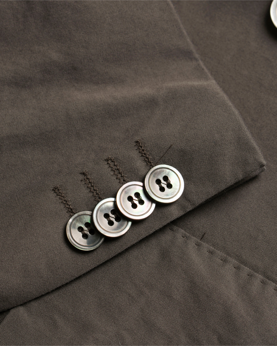 Herre | Dressjakker | Oscar Jacobson | Einar Stretch Cotton Patch Pocket Olive Green