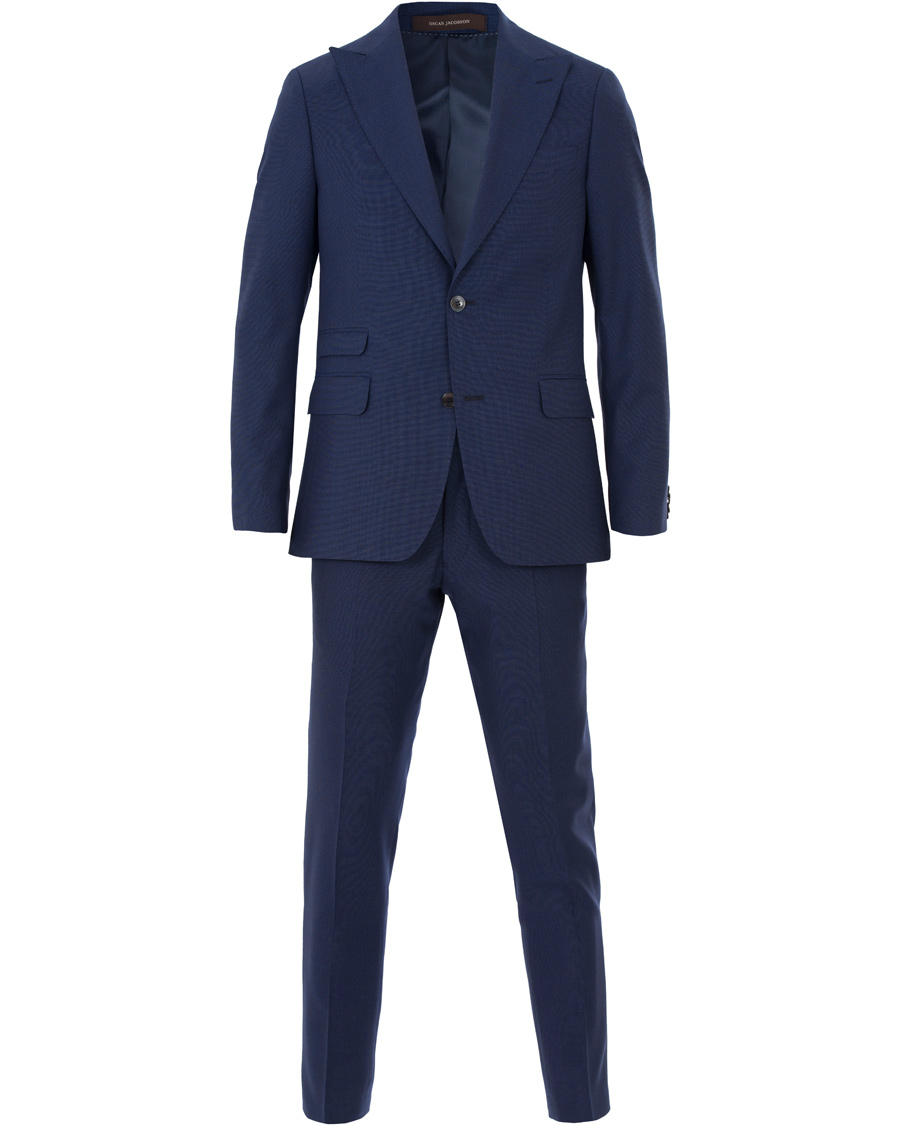Herre | Dresser | Oscar Jacobson | Elmer Peak Lapel Suit Blue