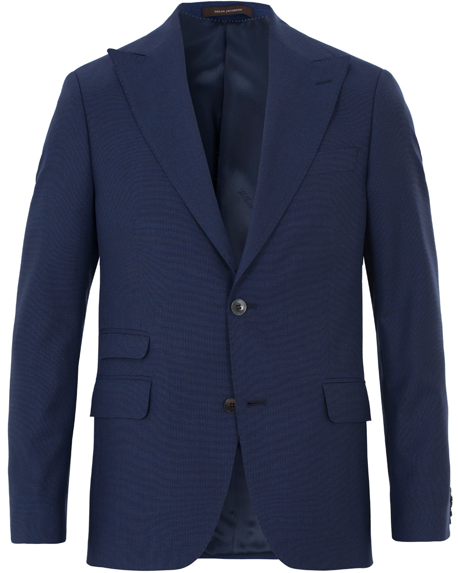Herre | Dresser | Oscar Jacobson | Elmer Peak Lapel Suit Blue