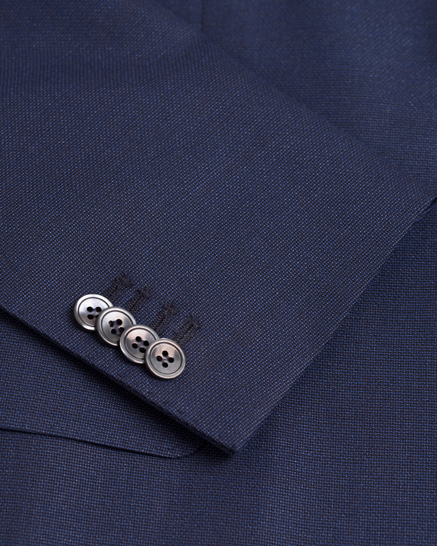 Herre | Dresser | Oscar Jacobson | Elmer Peak Lapel Suit Blue