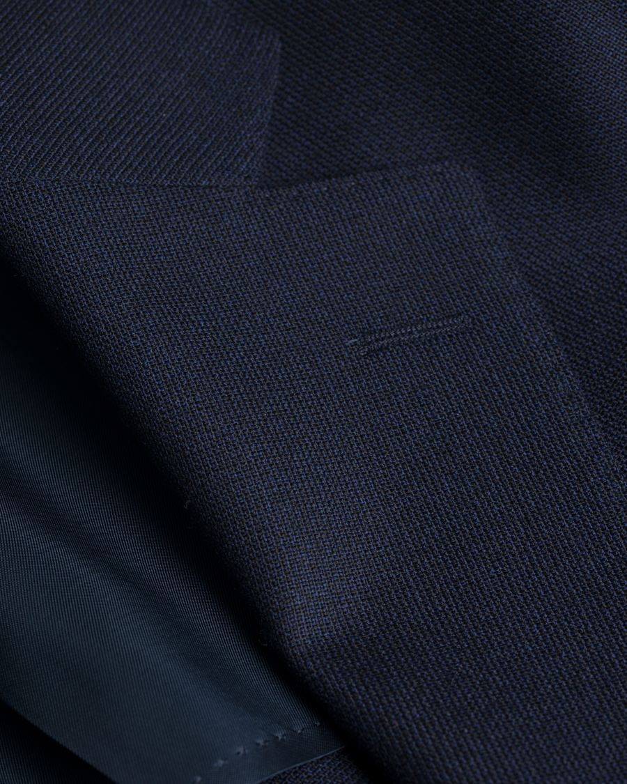 Herre | Dressjakker | Oscar Jacobson | Epic Jersey Unconstucted Wool Stretch Blazer Navy