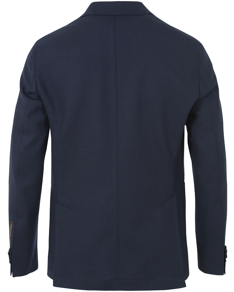 Herre | Dressjakker | Oscar Jacobson | Epic Jersey Unconstucted Wool Stretch Blazer Navy