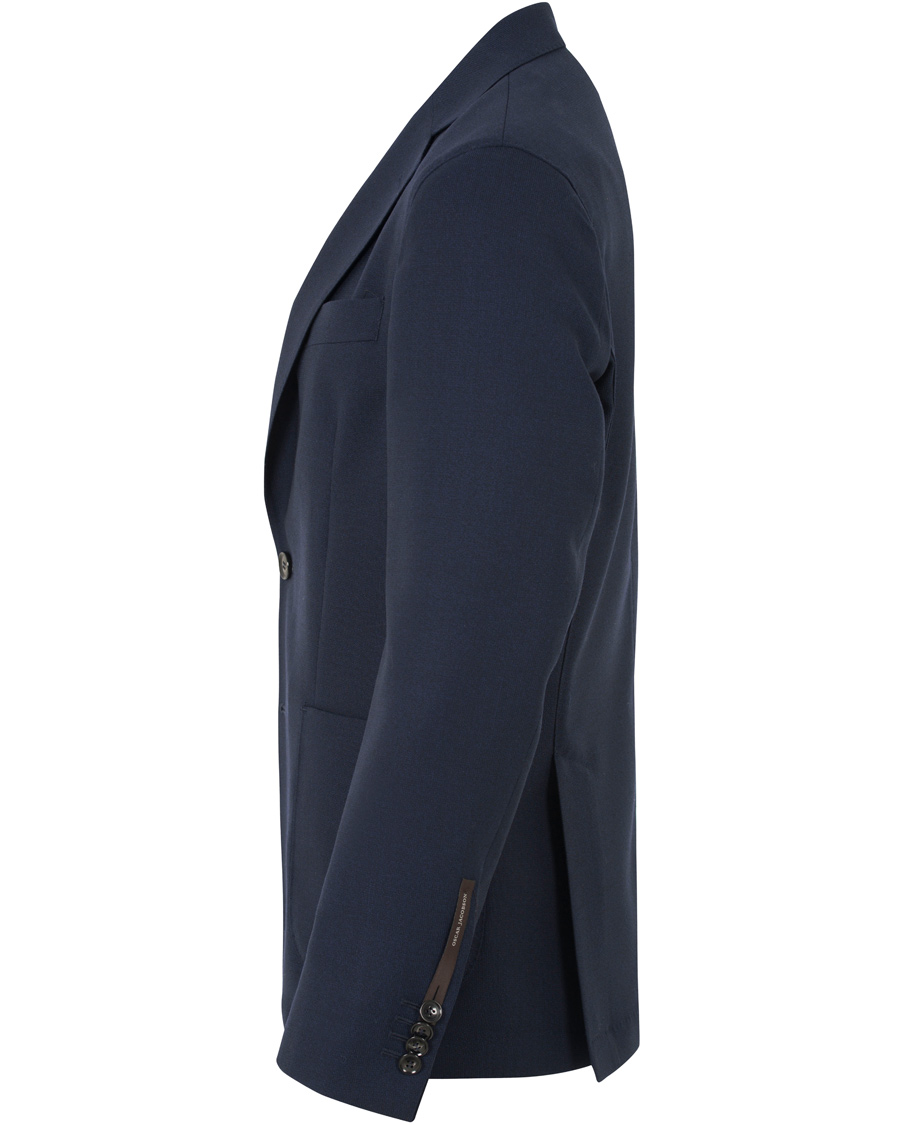 Herre | Dressjakker | Oscar Jacobson | Epic Jersey Unconstucted Wool Stretch Blazer Navy