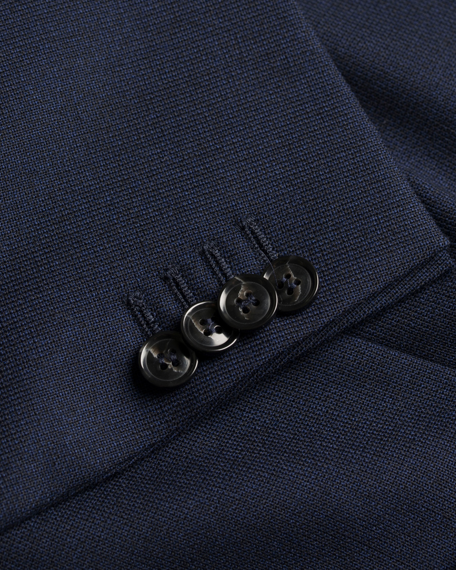 Herre | Dressjakker | Oscar Jacobson | Epic Jersey Unconstucted Wool Stretch Blazer Navy