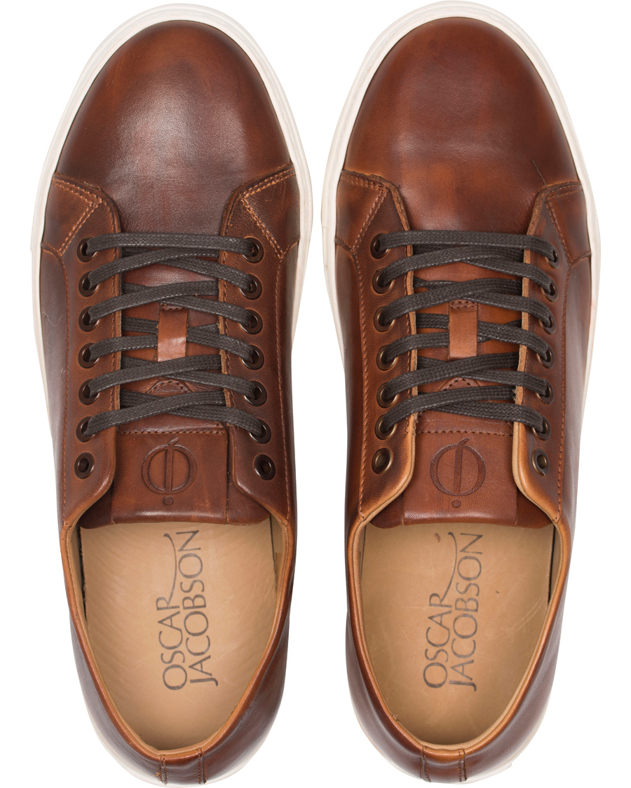 Herre | Oscar Jacobson Phoenix Leather Sneaker Dark Brown | Oscar Jacobson | Phoenix Leather Sneaker Dark Brown