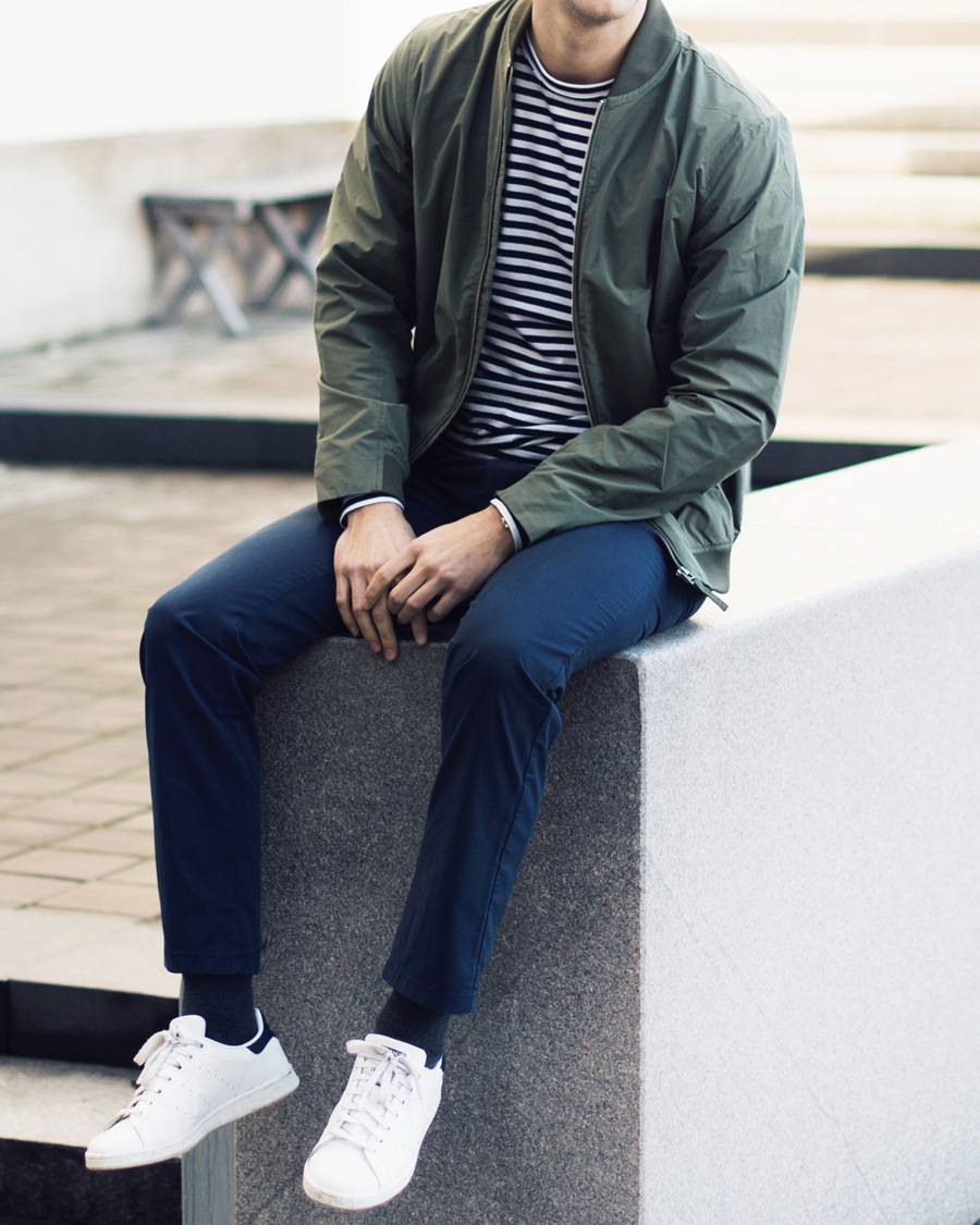Herre | Jakker | Norse Projects | Ryan Crips Cotton Bomber Dried Olive
