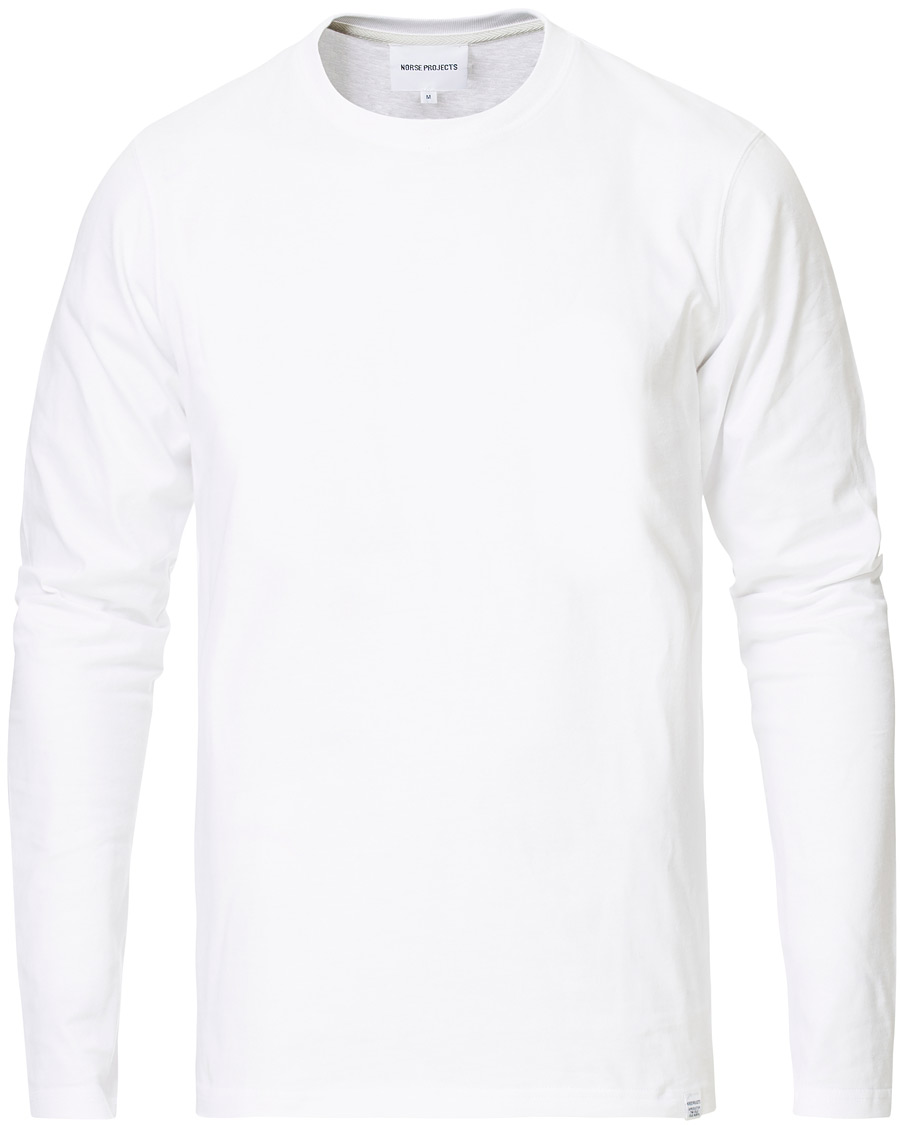 Herre | T-Shirts | Norse Projects | Niels Long Sleeve T-shirt White