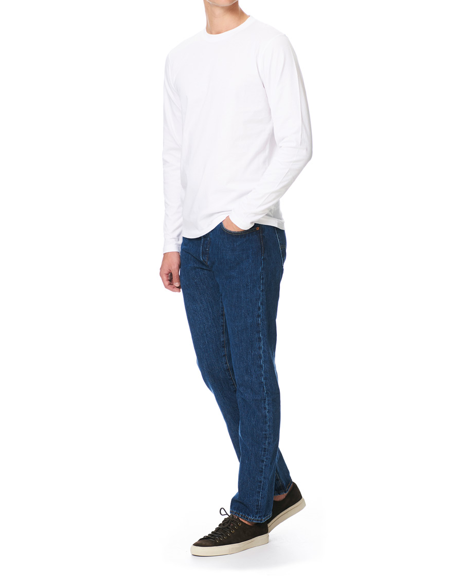 Herre | T-Shirts | Norse Projects | Niels Long Sleeve T-shirt White