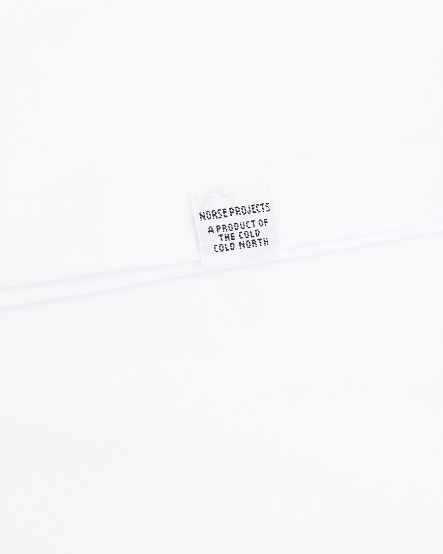 Herre | T-Shirts | Norse Projects | Niels Long Sleeve T-shirt White