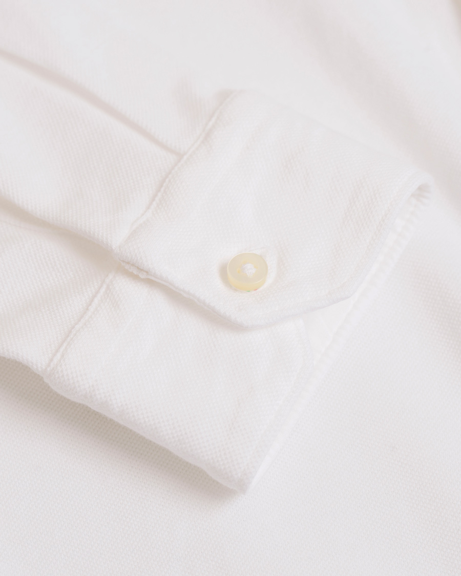 Herre | Skjorter | Gran Sasso | Washed Oxford Shirt White