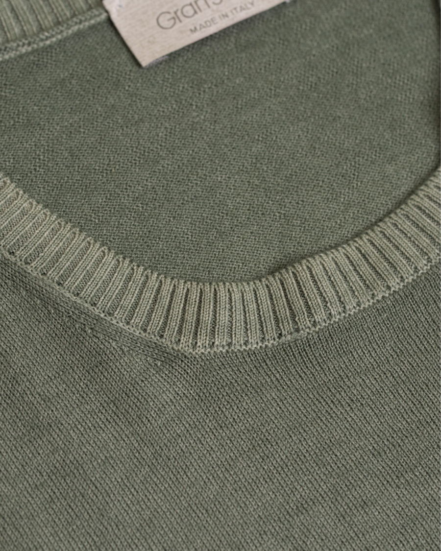 Herre | Gensere | Gran Sasso | Merino Vintage Fashion Fit Pullover Green