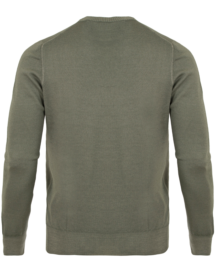 Herre | Gensere | Gran Sasso | Merino Vintage Fashion Fit Pullover Green