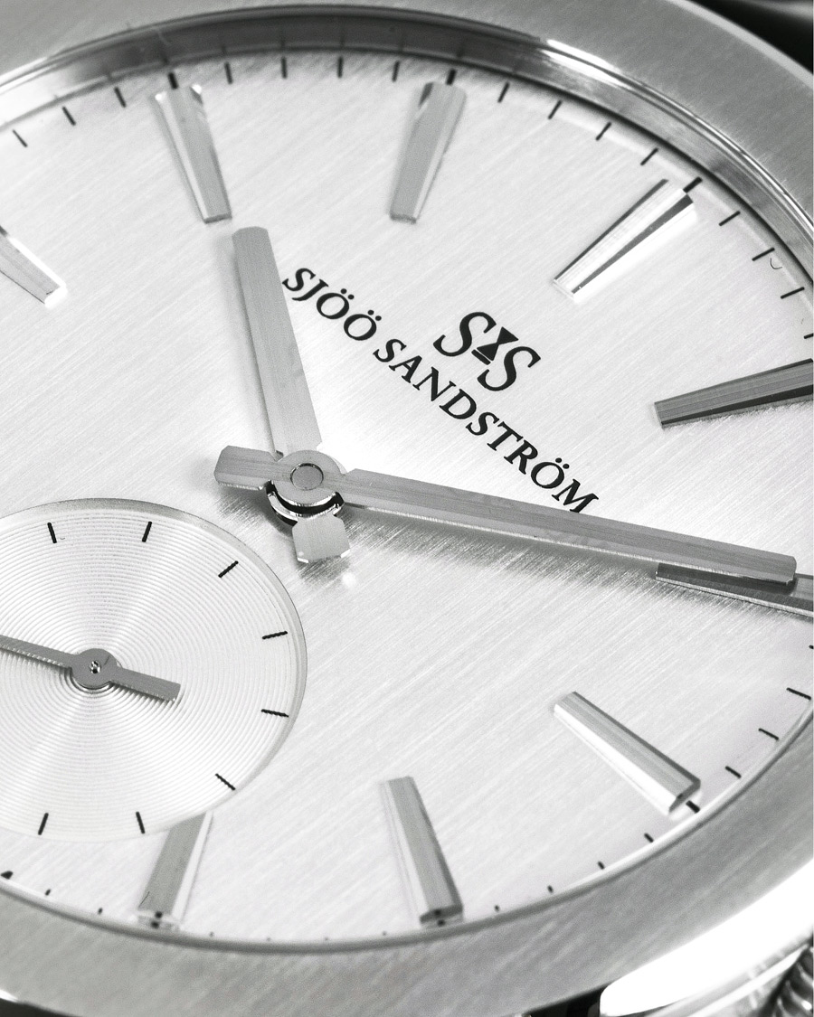 Herre | Sjöö Sandström Royal Capital Silver with Black Alligator 40 mm | Sjöö Sandström | Royal Capital Silver with Black Alligator 40 mm