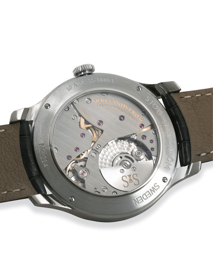 Herre | Sjöö Sandström Royal Capital Grey and Grey Alligator 40 mm | Sjöö Sandström | Royal Capital Grey and Grey Alligator 40 mm