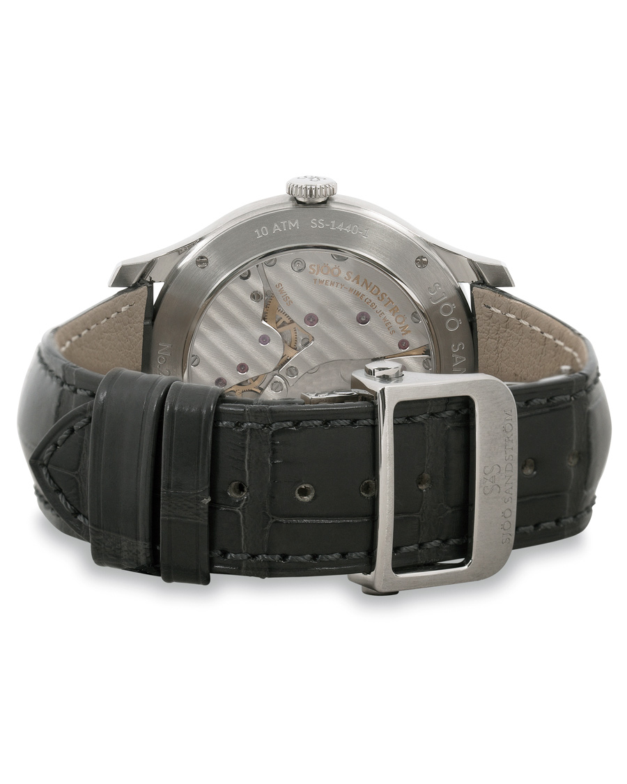 Herre | Sjöö Sandström Royal Capital Grey and Grey Alligator 40 mm | Sjöö Sandström | Royal Capital Grey and Grey Alligator 40 mm