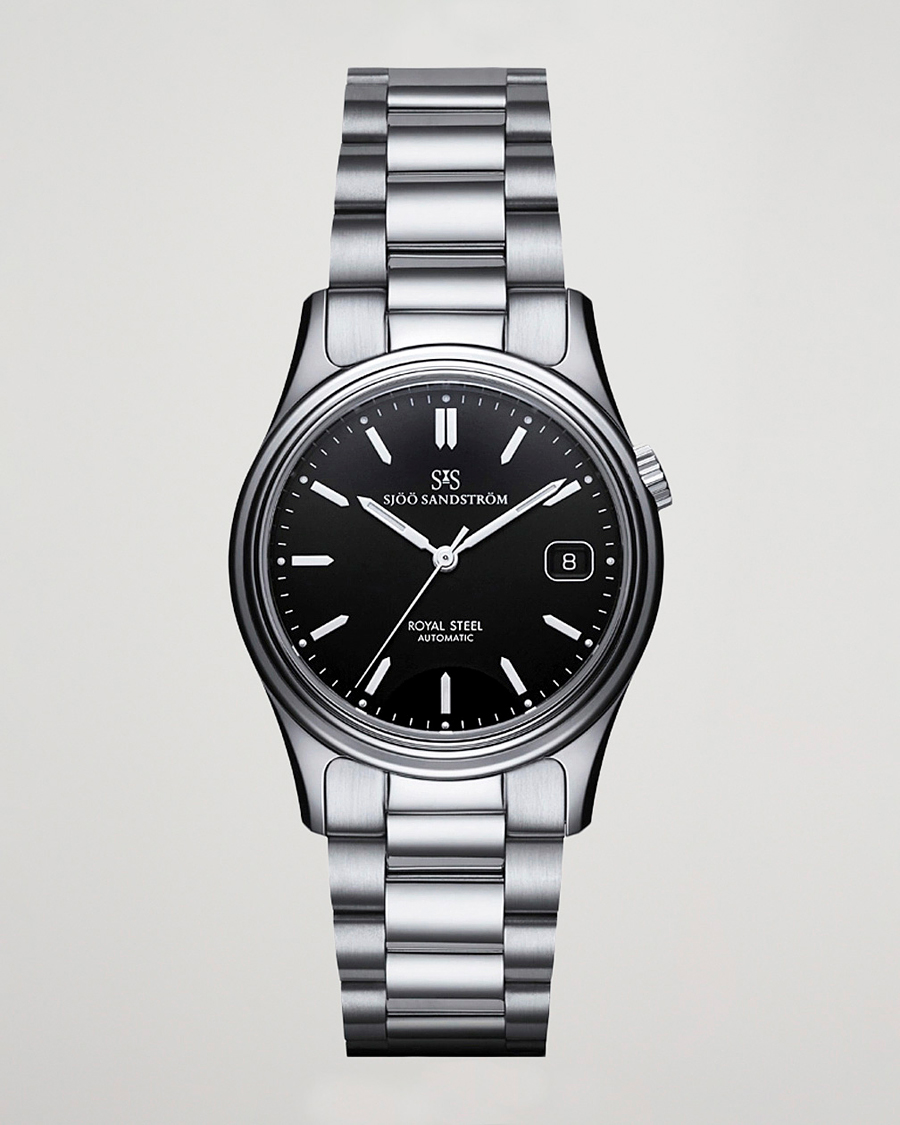 Herre | Sjöö Sandström Royal Steel Classic 36mm Black with Steel | Sjöö Sandström | Royal Steel Classic 36mm Black with Steel