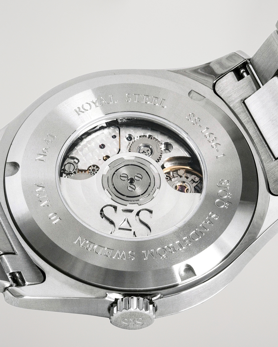 Herre | Sjöö Sandström Royal Steel Classic 36mm Black with Steel | Sjöö Sandström | Royal Steel Classic 36mm Black with Steel