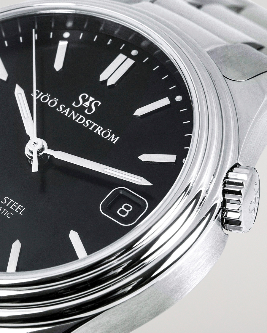 Herre | Sjöö Sandström Royal Steel Classic 36mm Black with Steel | Sjöö Sandström | Royal Steel Classic 36mm Black with Steel