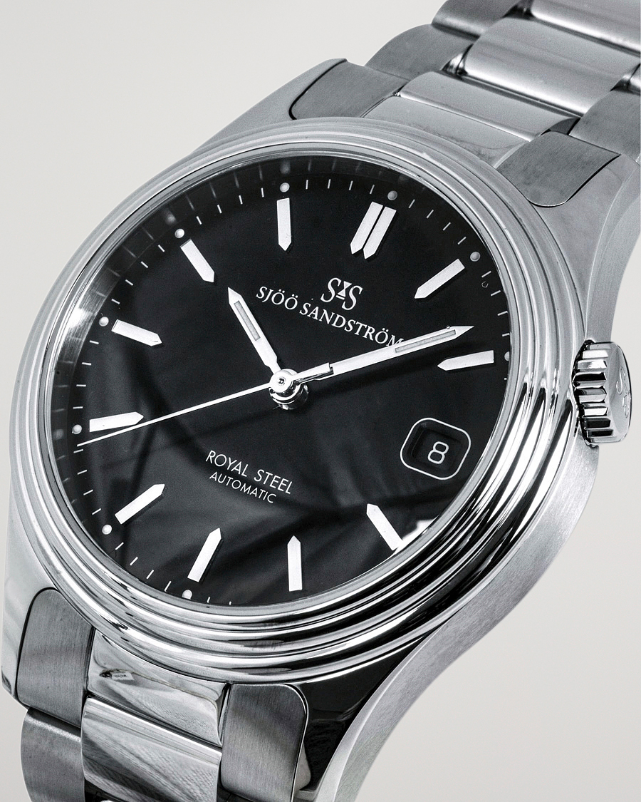 Herre | Sjöö Sandström Royal Steel Classic 36mm Black with Steel | Sjöö Sandström | Royal Steel Classic 36mm Black with Steel