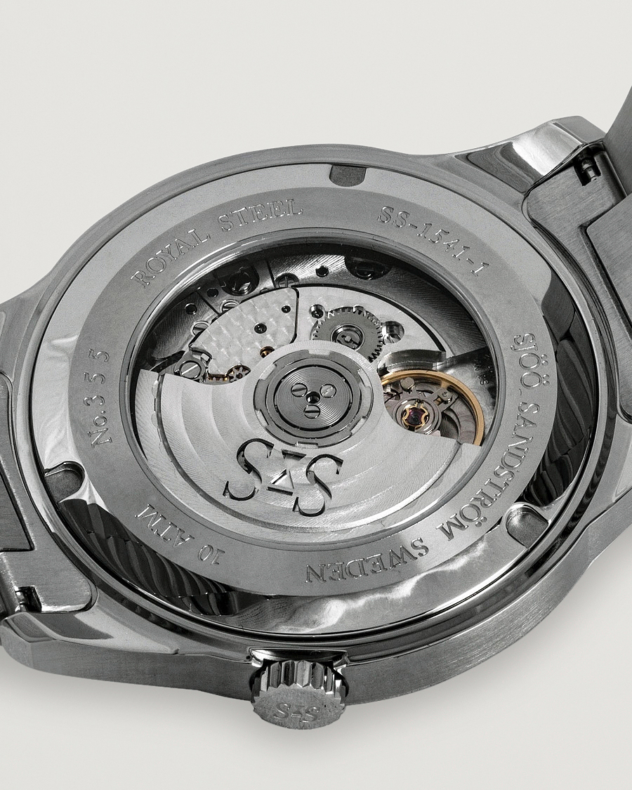 Herre | Sjöö Sandström Royal Steel Classic 41mm Black and Steel | Sjöö Sandström | Royal Steel Classic 41mm Black and Steel