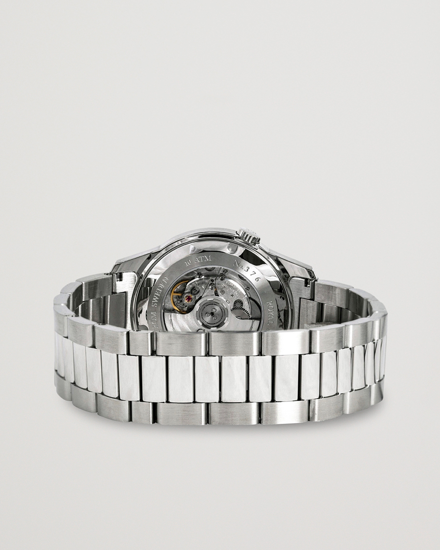 Herre | Sjöö Sandström Royal Steel Classic 41mm White and Steel | Sjöö Sandström | Royal Steel Classic 41mm White and Steel