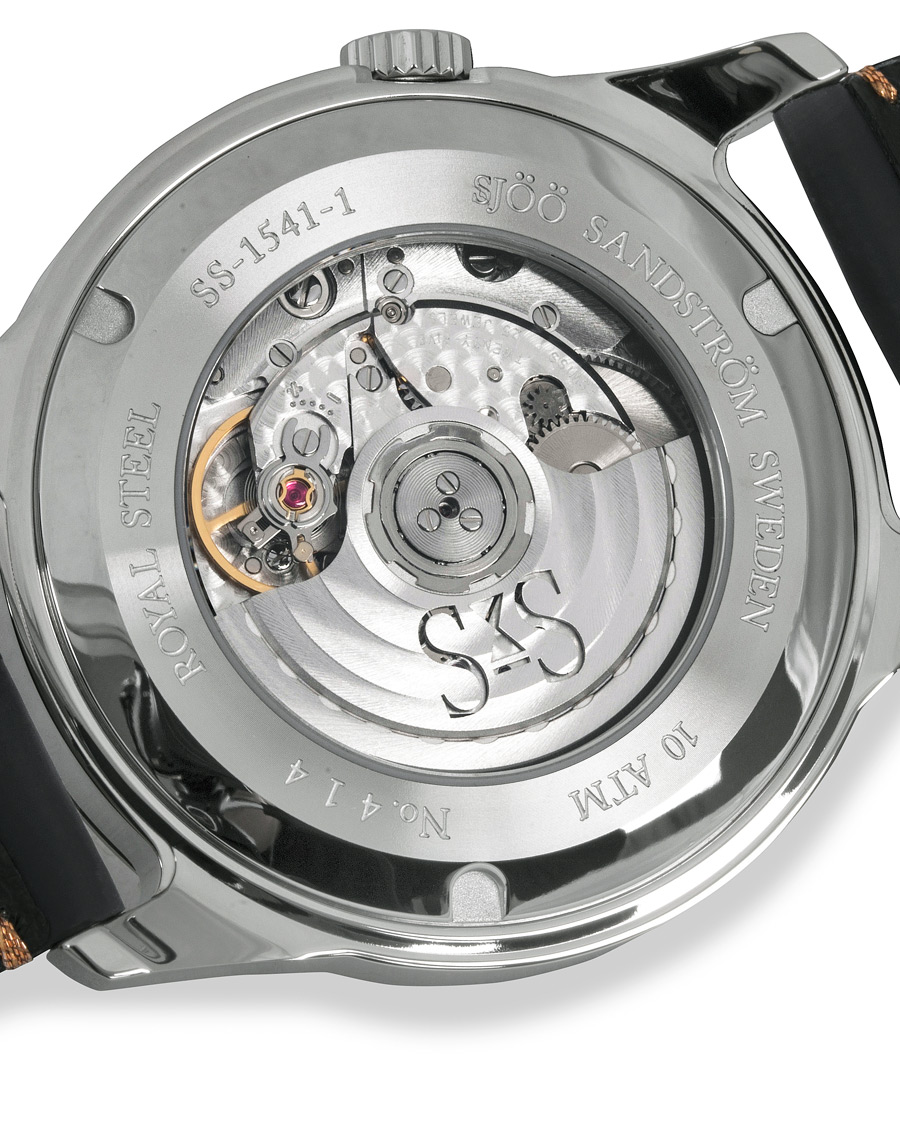 Herre | Sjöö Sandström Royal Steel Classic 41mm Grey and Blue Calf | Sjöö Sandström | Royal Steel Classic 41mm Grey and Blue Calf
