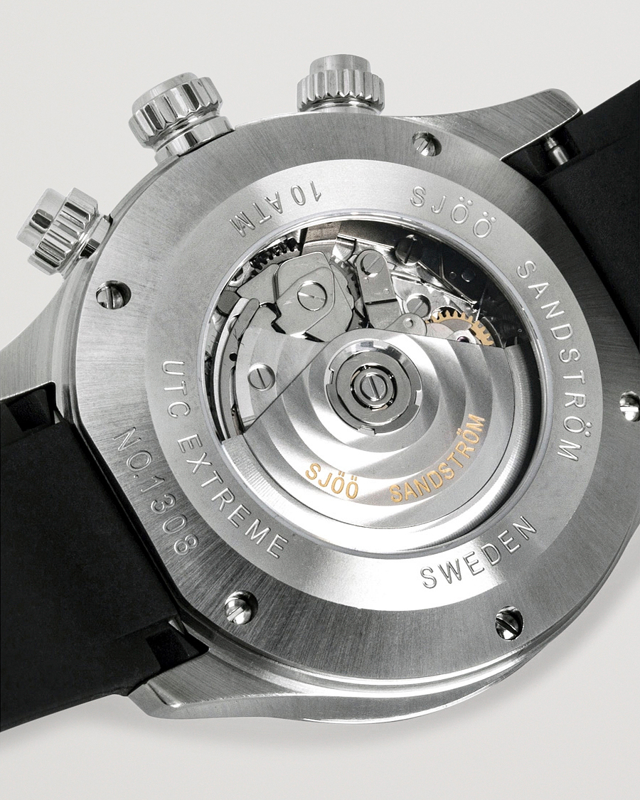 Herre | Sjöö Sandström UTC Extreme 44,2mm Silver and Black Rubber | Sjöö Sandström | UTC Extreme 44,2mm Silver and Black Rubber