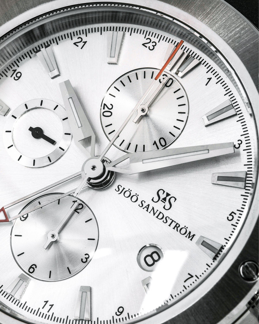 Herre | Sjöö Sandström UTC Extreme 44,2mm Silver and Black Rubber | Sjöö Sandström | UTC Extreme 44,2mm Silver and Black Rubber