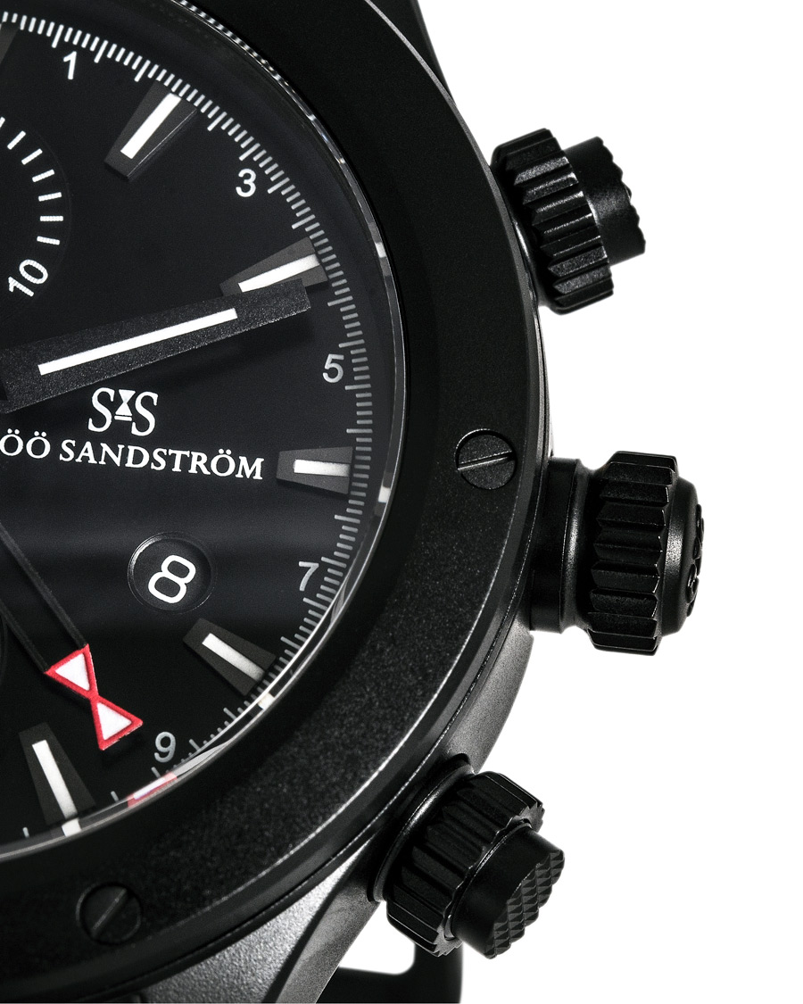 Herre | Sjöö Sandström UTC Extreme 44,2mm Black and Black Alligator | Sjöö Sandström | UTC Extreme 44,2mm Black and Black Alligator